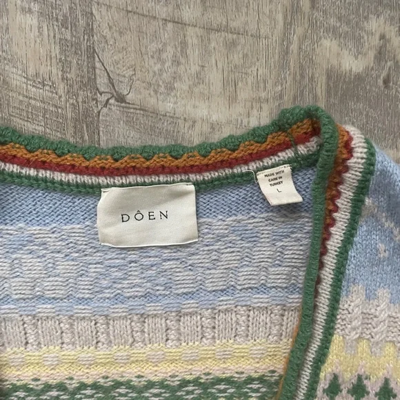 Cashmere DOEN ALBA CARDIGAN in cream Monte Rosa L - Picture 8 of 10